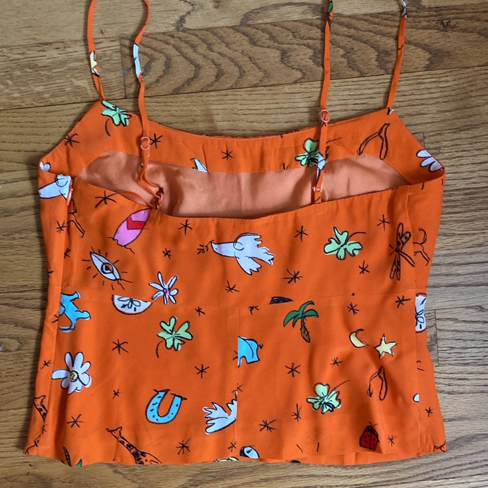 STAUD Orange Printed Two-Piece Maxi Set - Picture 5 of 14